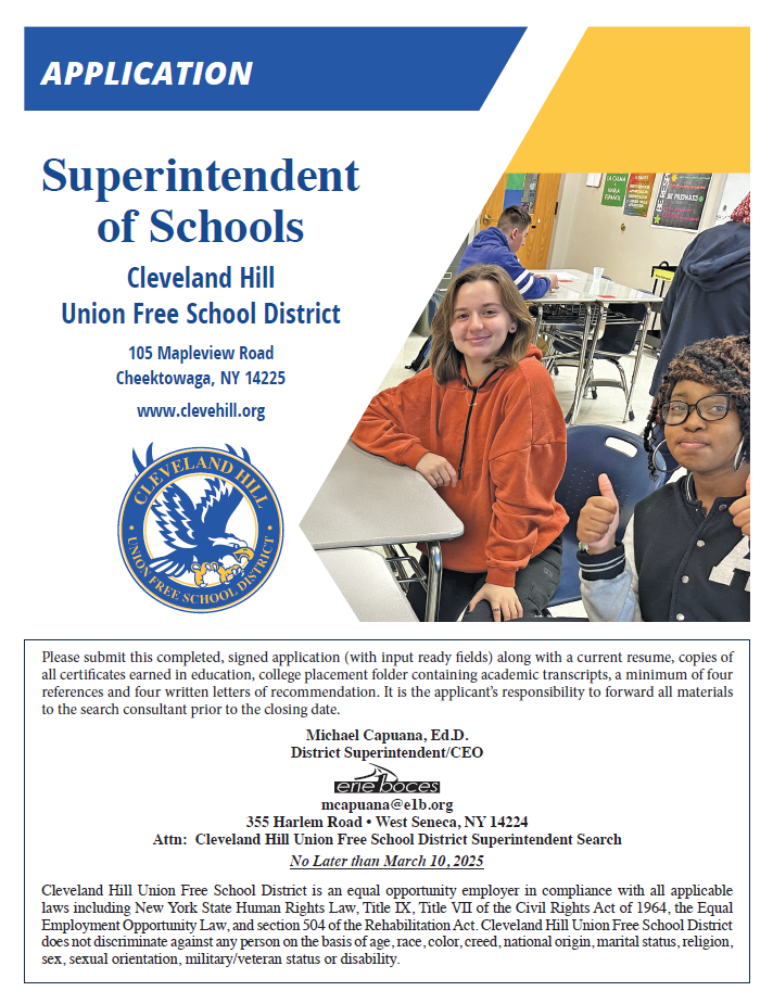 Superintendent Search Application Front Page