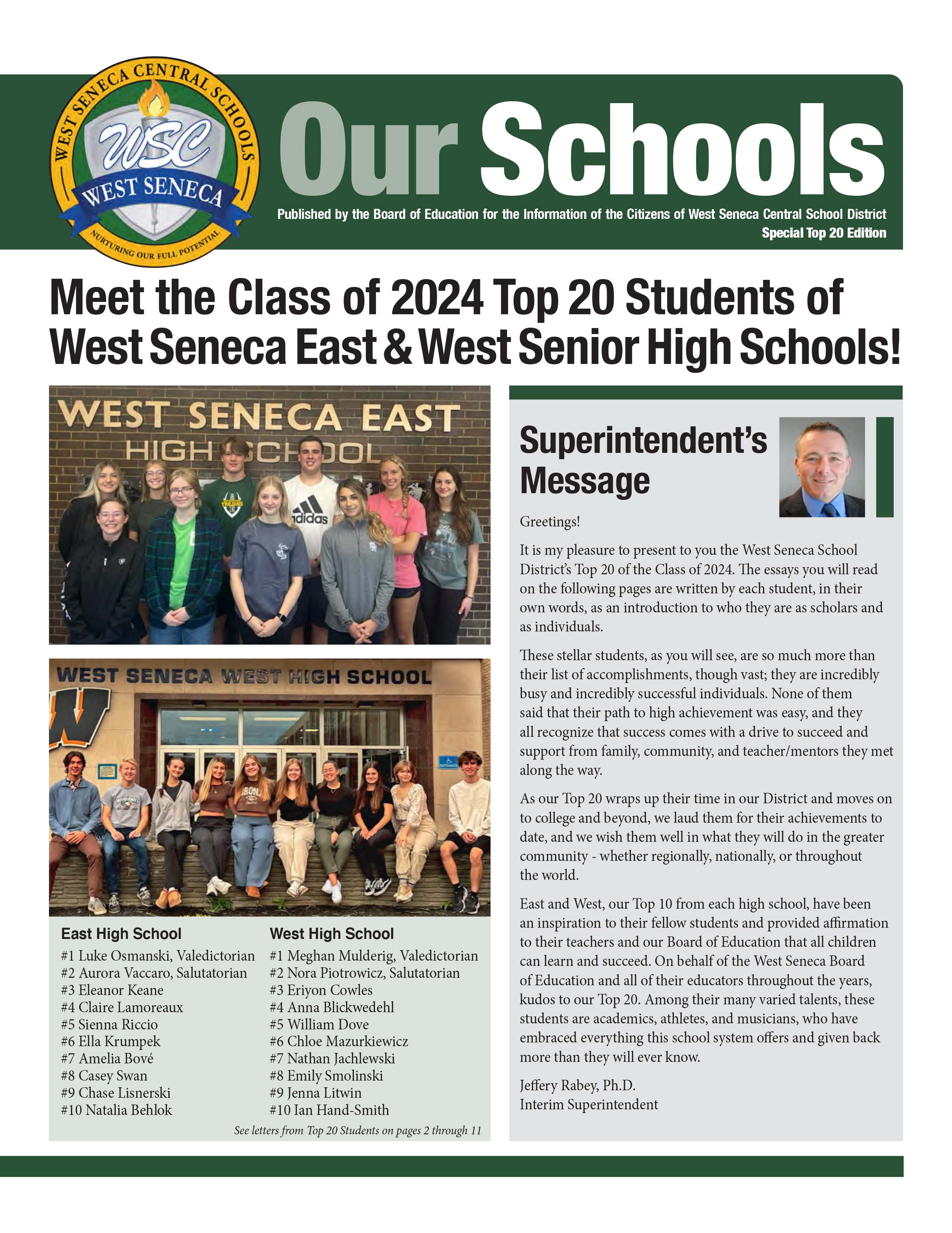 West Seneca Newsletter 2024