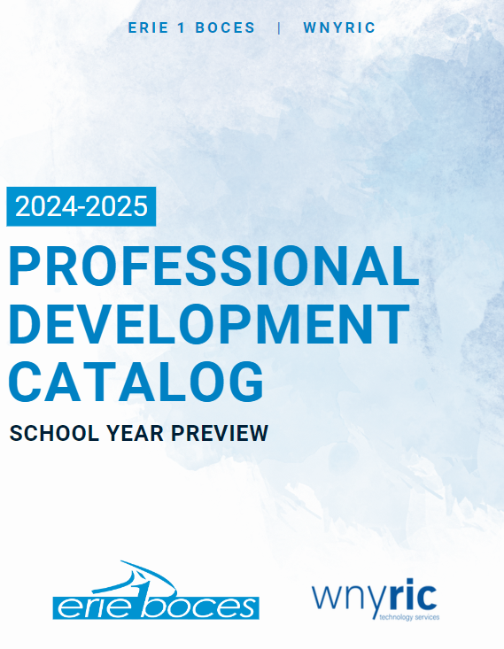 cover of the professional development catalog for the 2024-2025 school year